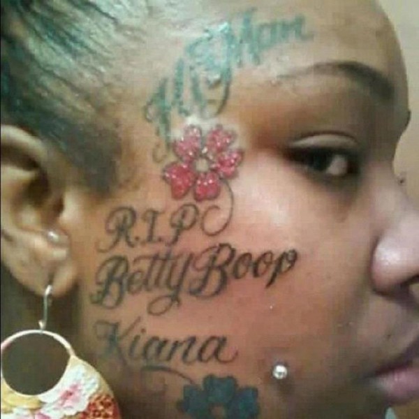 tatuaje cara betty boop